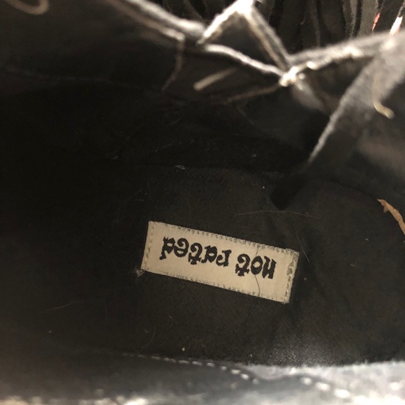 Not Rated Braxton Fringe Booties Black Size 7 - Picture 3 of 7